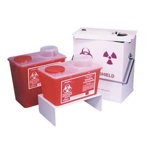 Container Sharps Monoject 1gal Plastic Red 10/Ca